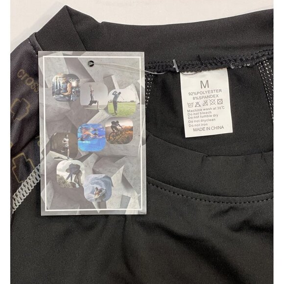 SIAHK Men's Athletic Compression Shirts Medium Quick‎ Dry Moisture Wick Workout - Picture 5 of 12